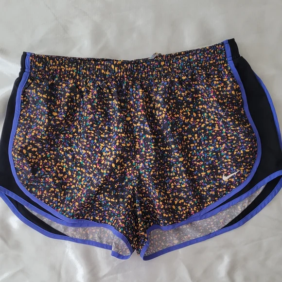 Nike Women's Multicolor Running Shorts - Picture 1 of 6